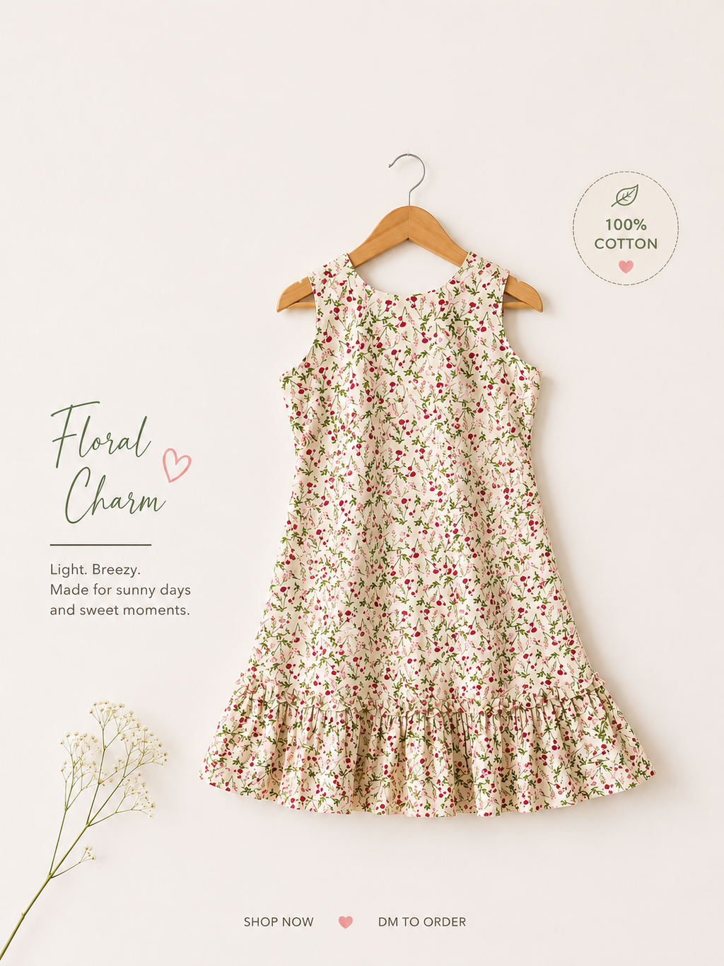 Floral sleeveless Dress