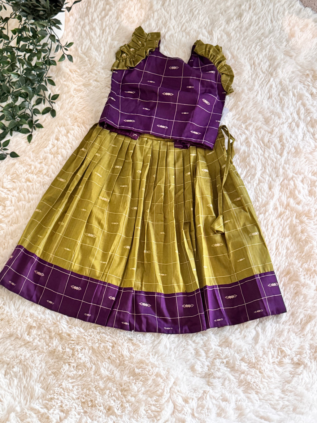 Girls' Purple Skirt & Top