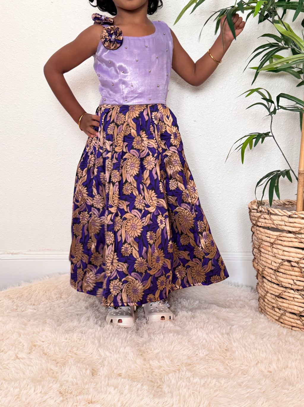 Girls' Jacquard Dress