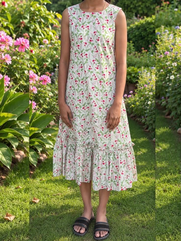 Floral sleeveless Dress