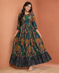 Women's Charcoal-black Maxi Dress